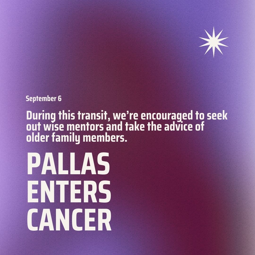 Transit of Sept. 06, 2022: Pallas enters Cancer