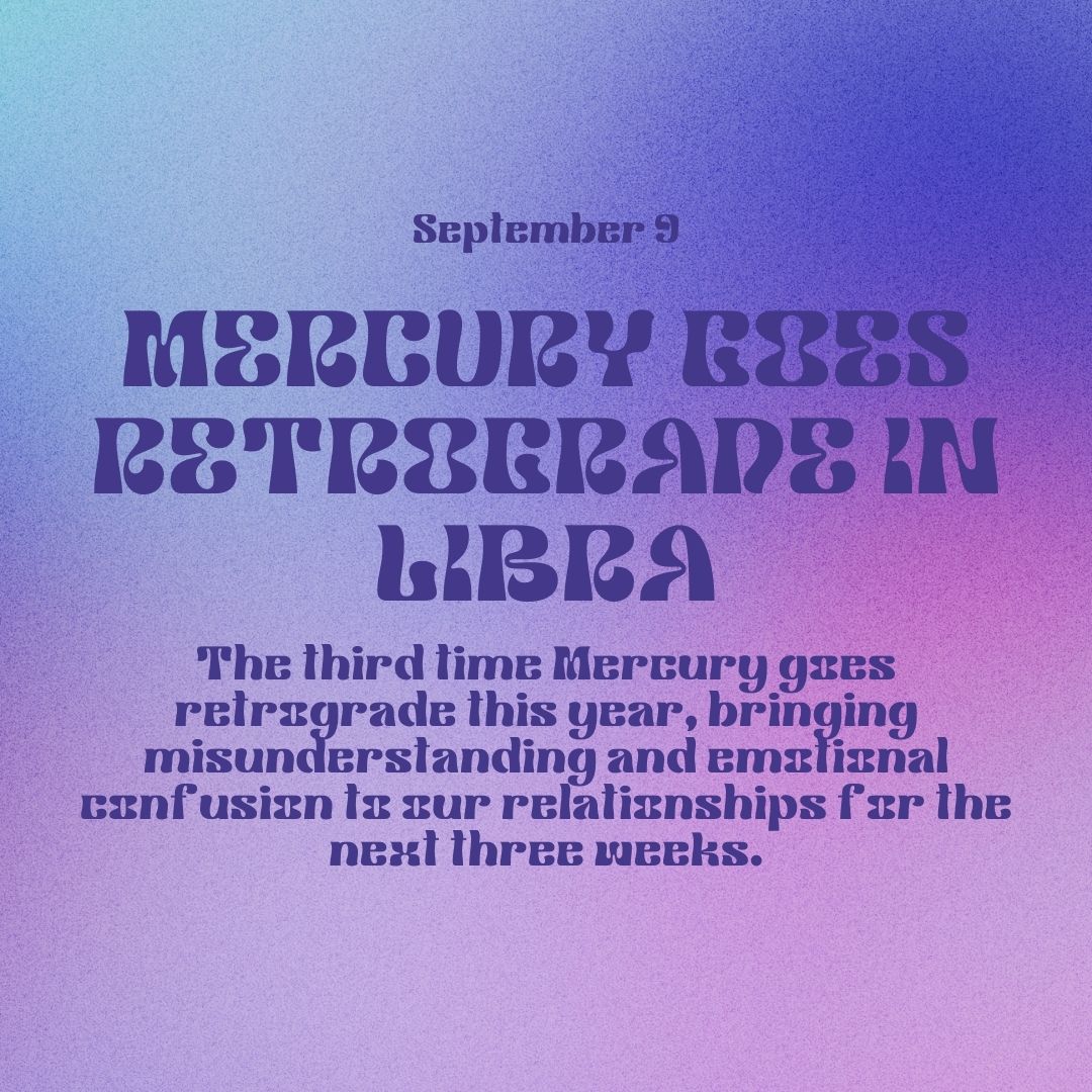 Transit of Sept. 09, 2022: Mercury goes retrograde in Libra