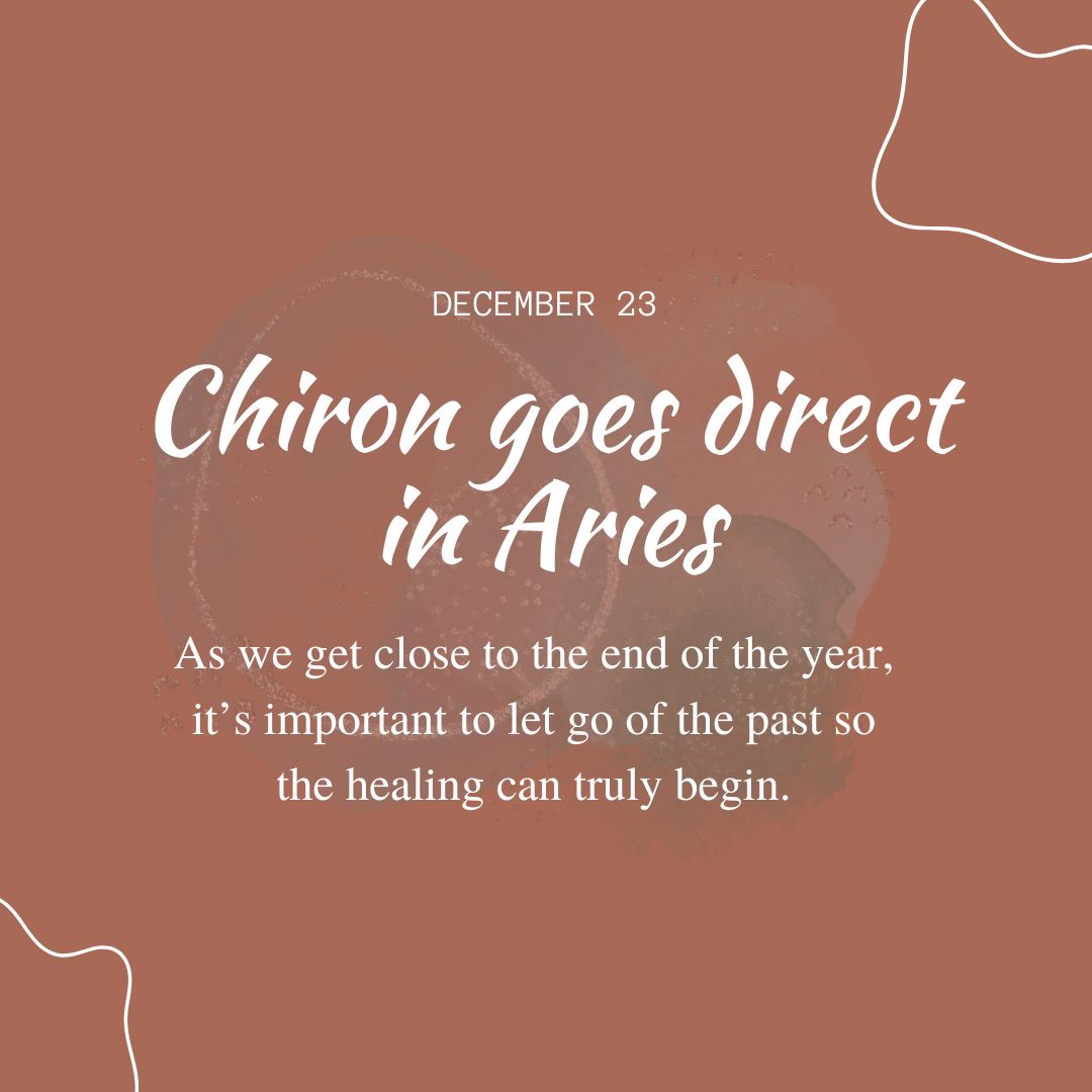 Transit of Dec. 23, 2022: Chiron goes direct in Aries